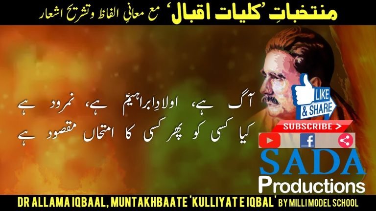 Aag hai, Aulad-e-Ibraheem hai, Namrood hai || Dr Allama Iqbal