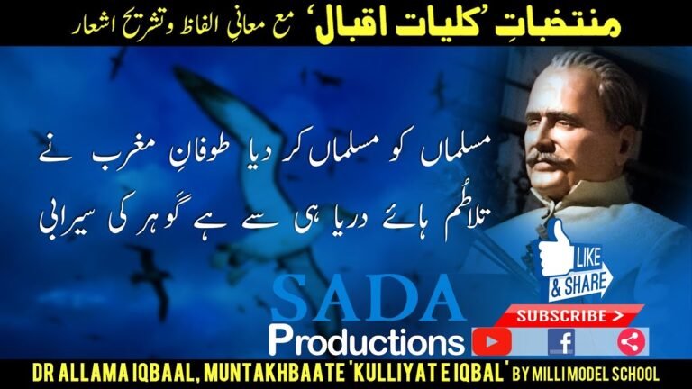 Musalman ko Musalman kar diya tufaan-e-maghrib ne || Dr Allama Iqbal
