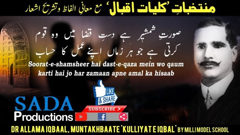 सूरते शमशीर है दस्ते क़ज़ा में वह क़ौम || Dr Allama Iqbal