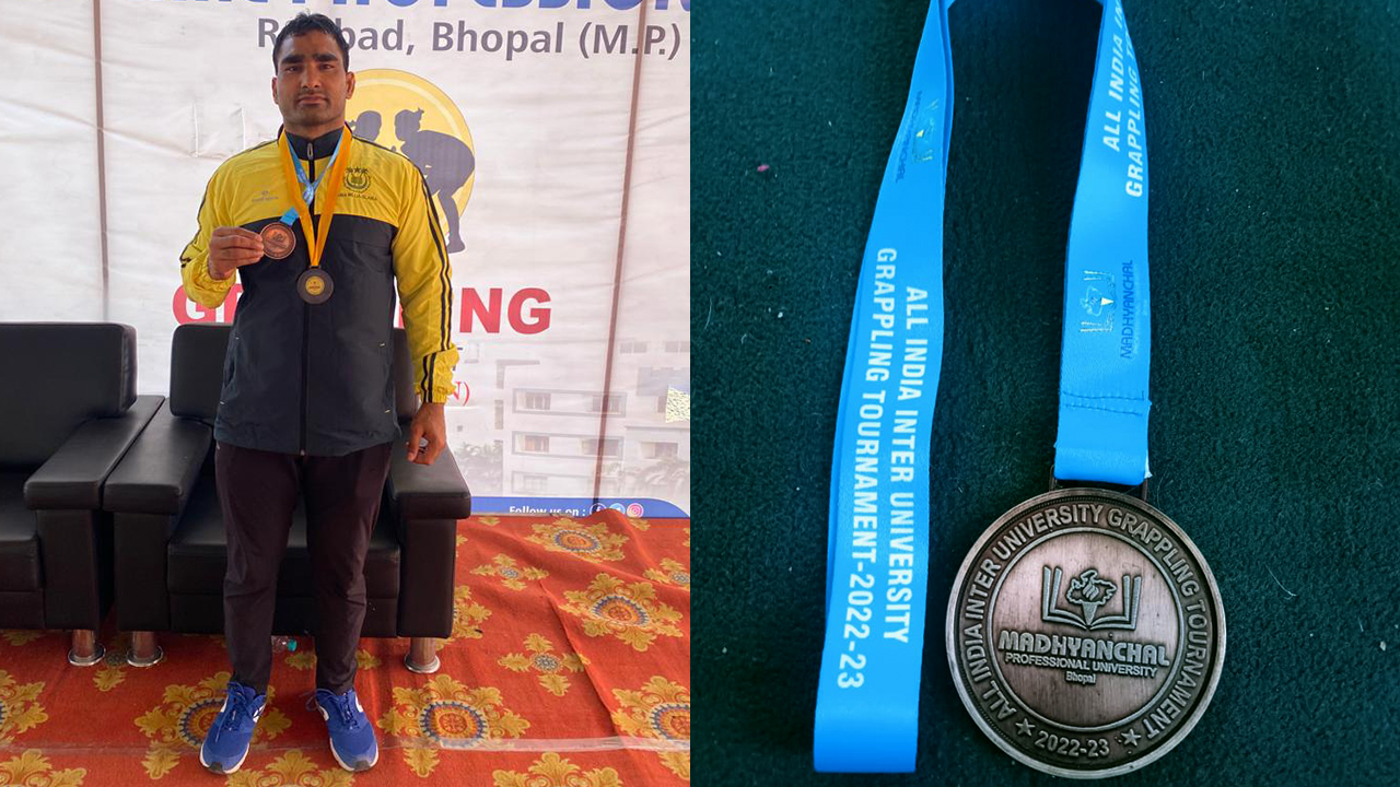 जामिया के छात्र लुकमान ने ऑल इंडिया इंटर यूनिवर्सिटी गेम्स में जीते दो कांस्य पदक